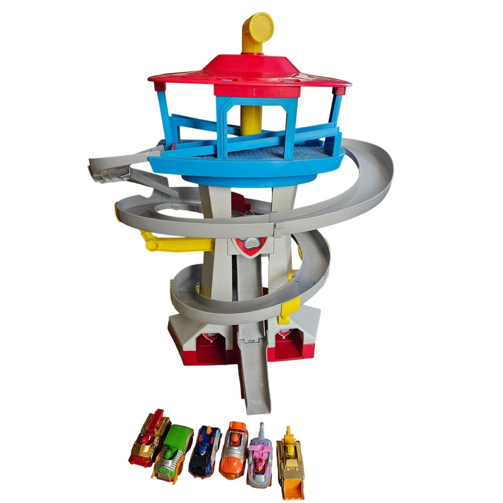 Paw‎ Patrol True Metal Adventure Bay Lookout Tower Playset with 6 Metal Vehicles